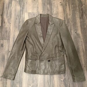 Giada Forte Vintage Leather Jacket 0